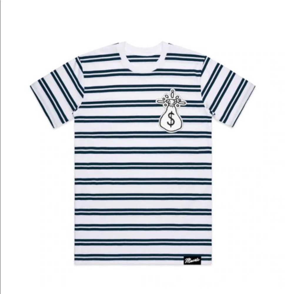 Striped Money Bag Chenille Tee